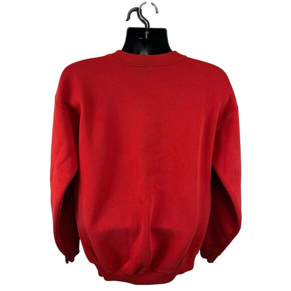 Vintage South Dakota Coyotes Crewneck Sweatshirt Red HL Miller Gold Size XL USA - Picture 2 of 11